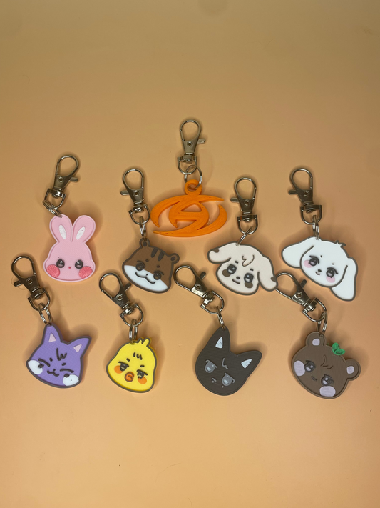 Aniteez Face Keychains