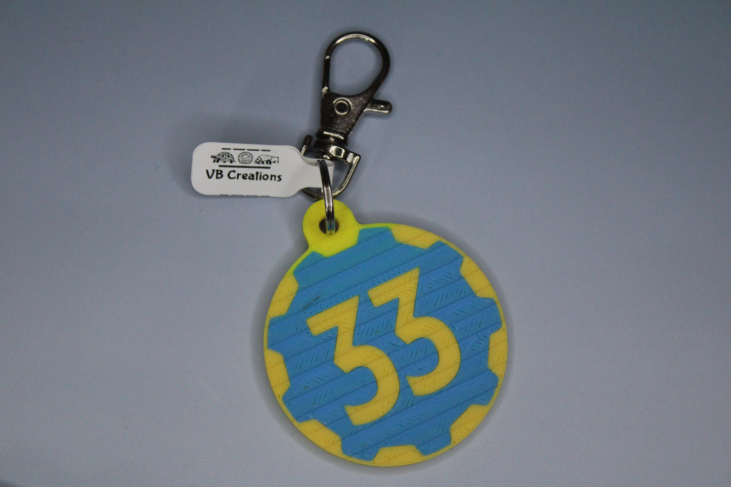 Fallout Vault 33 Keychain