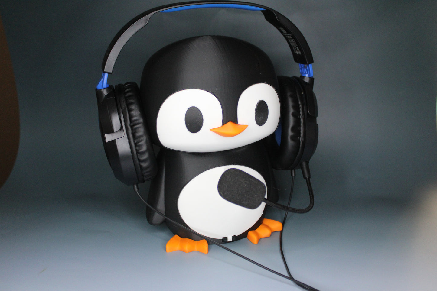 Penguin Headset and Earbud Holder