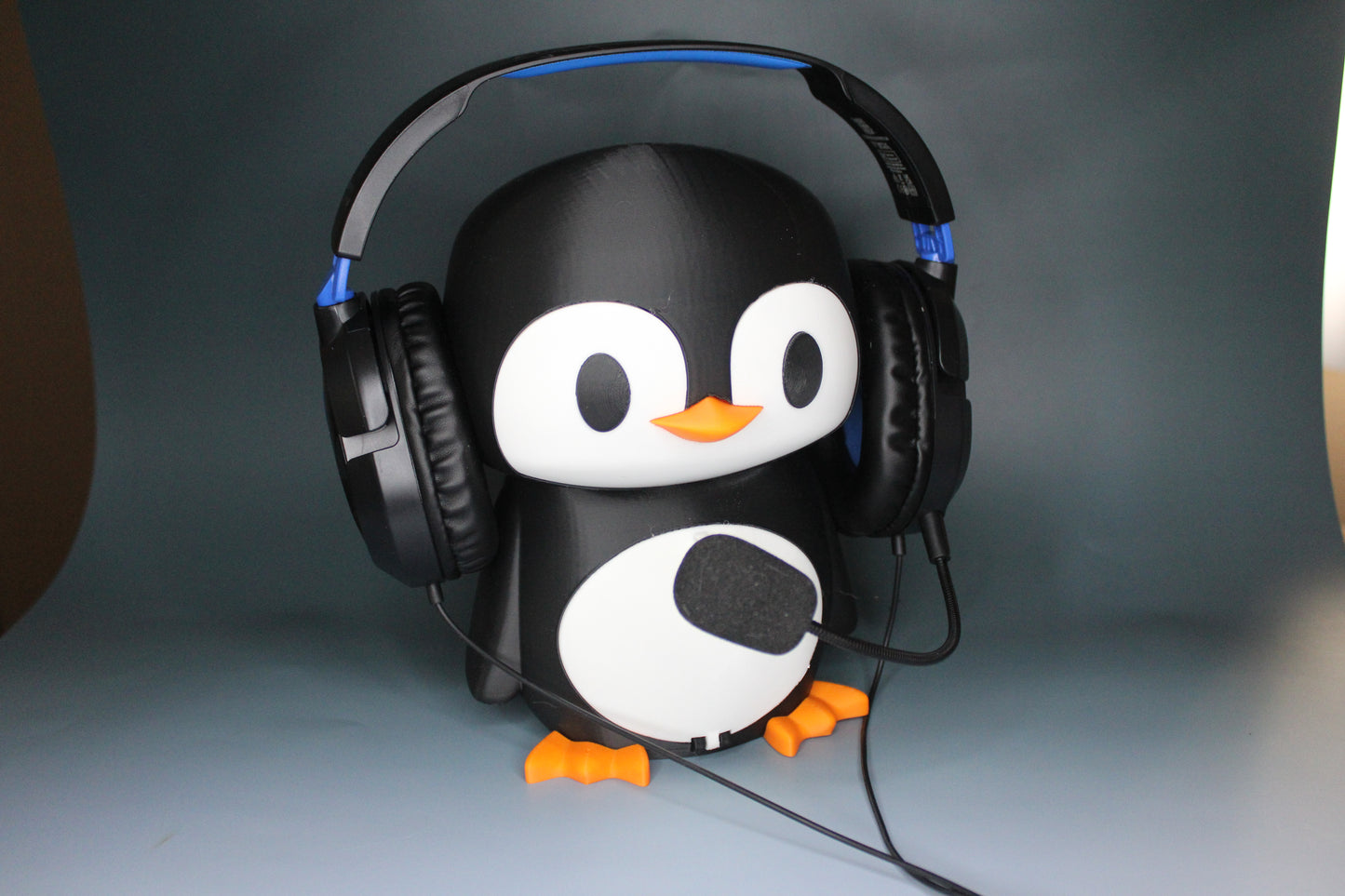 Penguin Headset and Earbud Holder