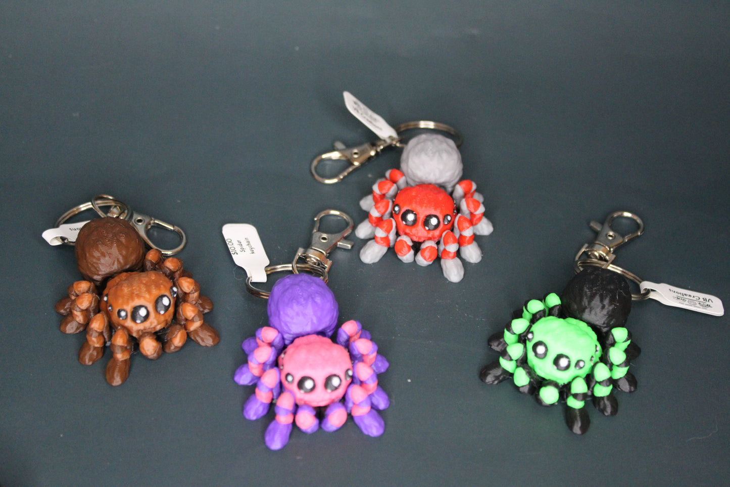 Spider keychains