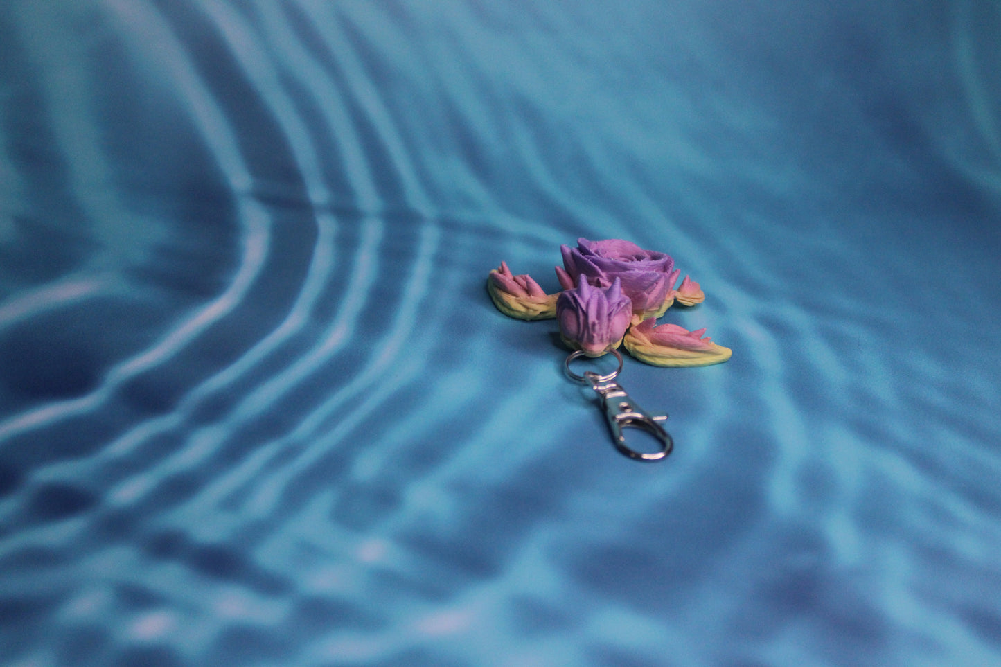 Keychain Rose Turtle Fidget