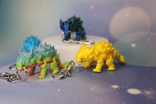 Keychain Ankylosaurus Fidget